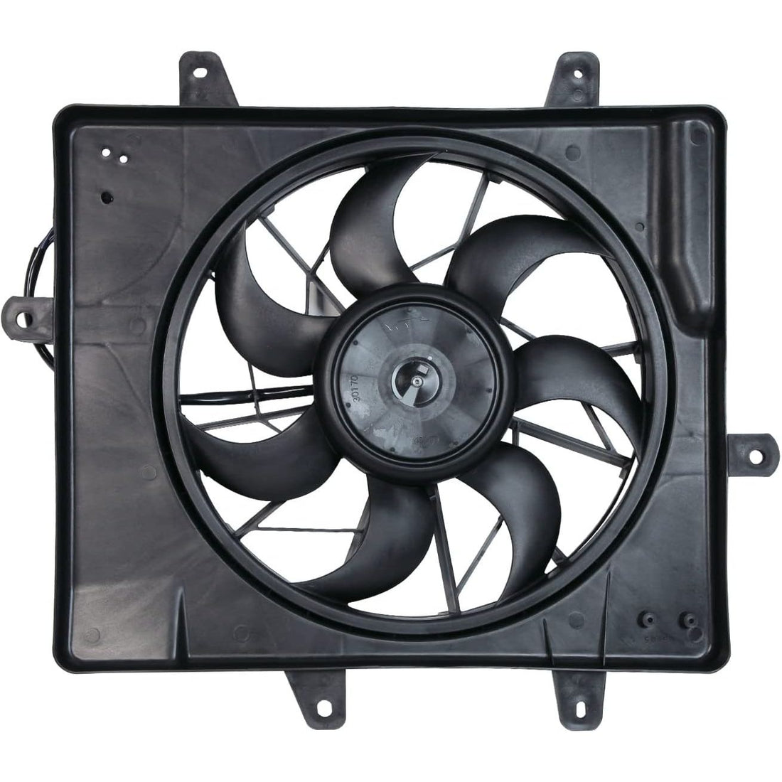 TYC 620440 Replacement Radiator/Condenser Cooling Fan Assembly for Chrysler PT Cruiser , Black